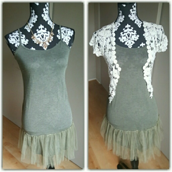 Olive Tutu Layering Dress | NWT - Picture 2 of 4